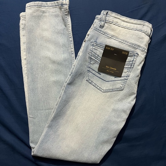 Six Lincoln New York Jeans Slim Fit - Picture 1 of 2